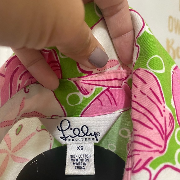 Lilly Pulitzer Floral Polo Shirt - Picture 2 of 2